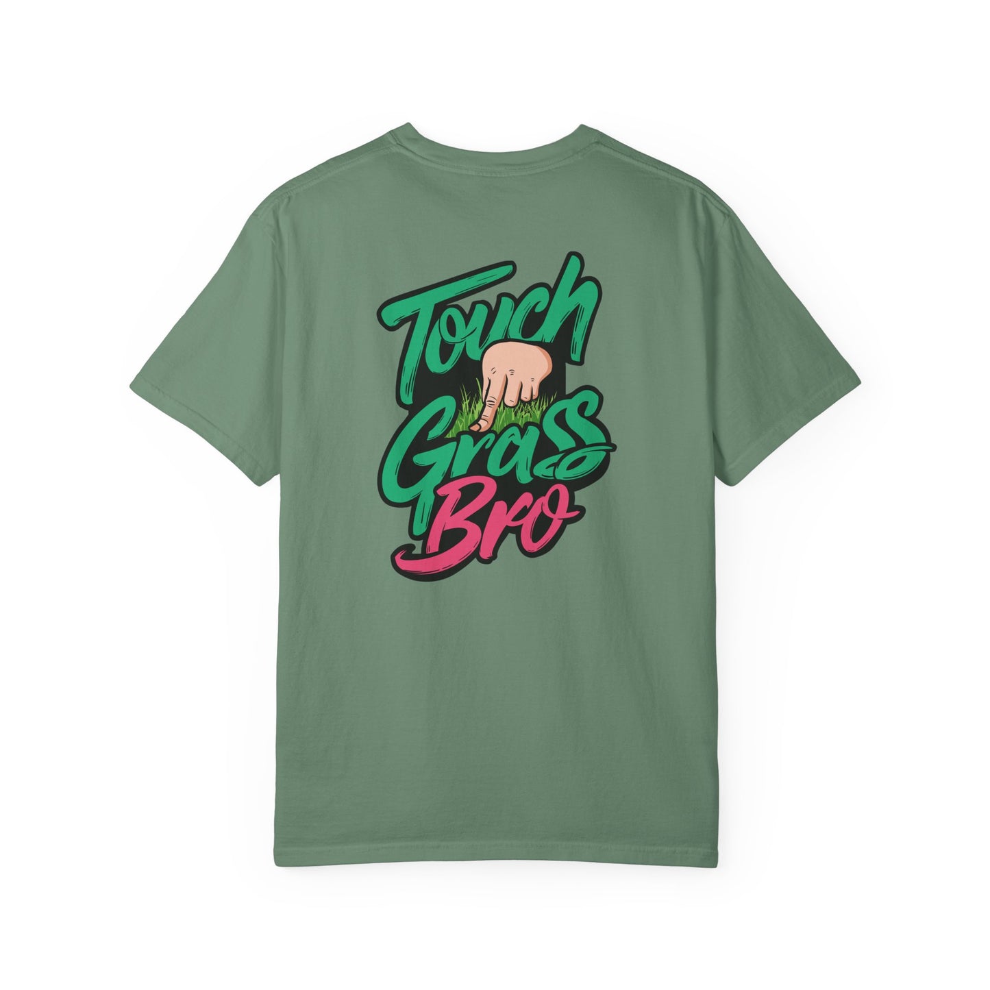 SoliVisk Touch Grass Bro Warning: May Cause Sudden Real-Life Interactions Unisex Comfort Colors Tee with Soft-Washed Sass and Chill Fit