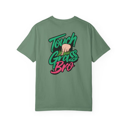 SoliVisk Touch Grass Bro Warning: May Cause Sudden Real-Life Interactions Unisex Comfort Colors Tee with Soft-Washed Sass and Chill Fit