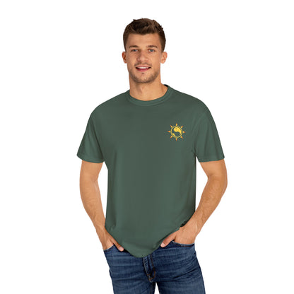 SoliVisk Māori Sun Burst Yellow Sea Turtle Unisex Tee Shirt