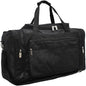20" Pink & Black Glitter Cheer Duffle Bag Soft Canvas with Zip Pockets & Double Handles