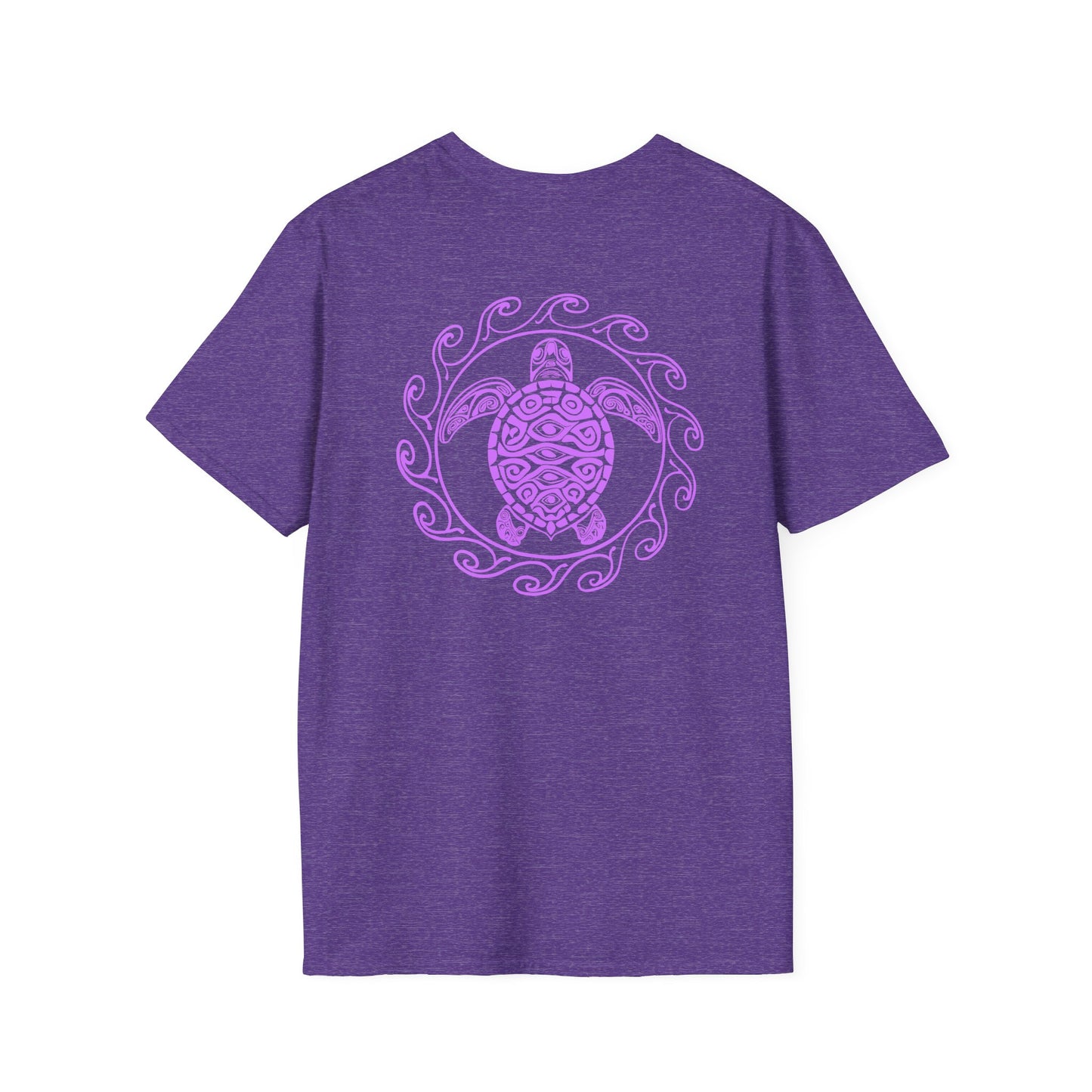 SoliVisk Coastal Collection – Māori Purple Sea Turtle Unisex Graphic Tee Shirt