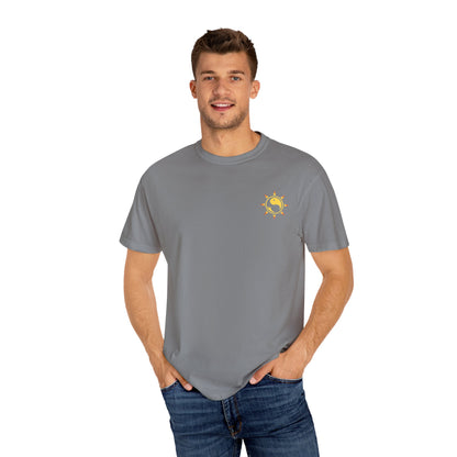 SoliVisk Māori Sun Burst Yellow Sea Turtle Unisex Tee Shirt