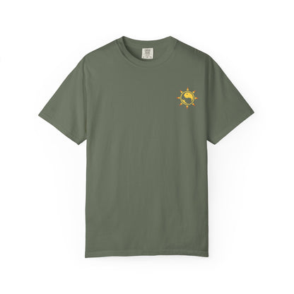 SoliVisk Māori Sun Burst Yellow Sea Turtle Unisex Tee Shirt