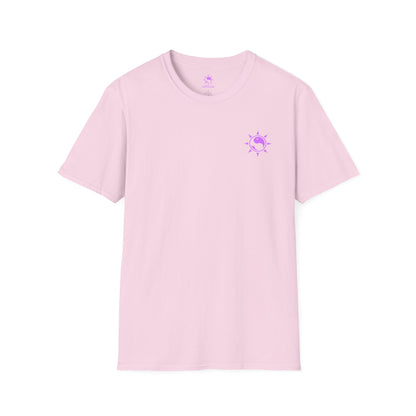 SoliVisk Coastal Collection – Māori Purple Sea Turtle Unisex Graphic Tee Shirt