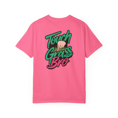 SoliVisk Touch Grass Bro Warning: May Cause Sudden Real-Life Interactions Unisex Comfort Colors Tee with Soft-Washed Sass and Chill Fit