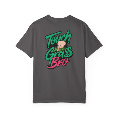 SoliVisk Touch Grass Bro Warning: May Cause Sudden Real-Life Interactions Unisex Comfort Colors Tee with Soft-Washed Sass and Chill Fit