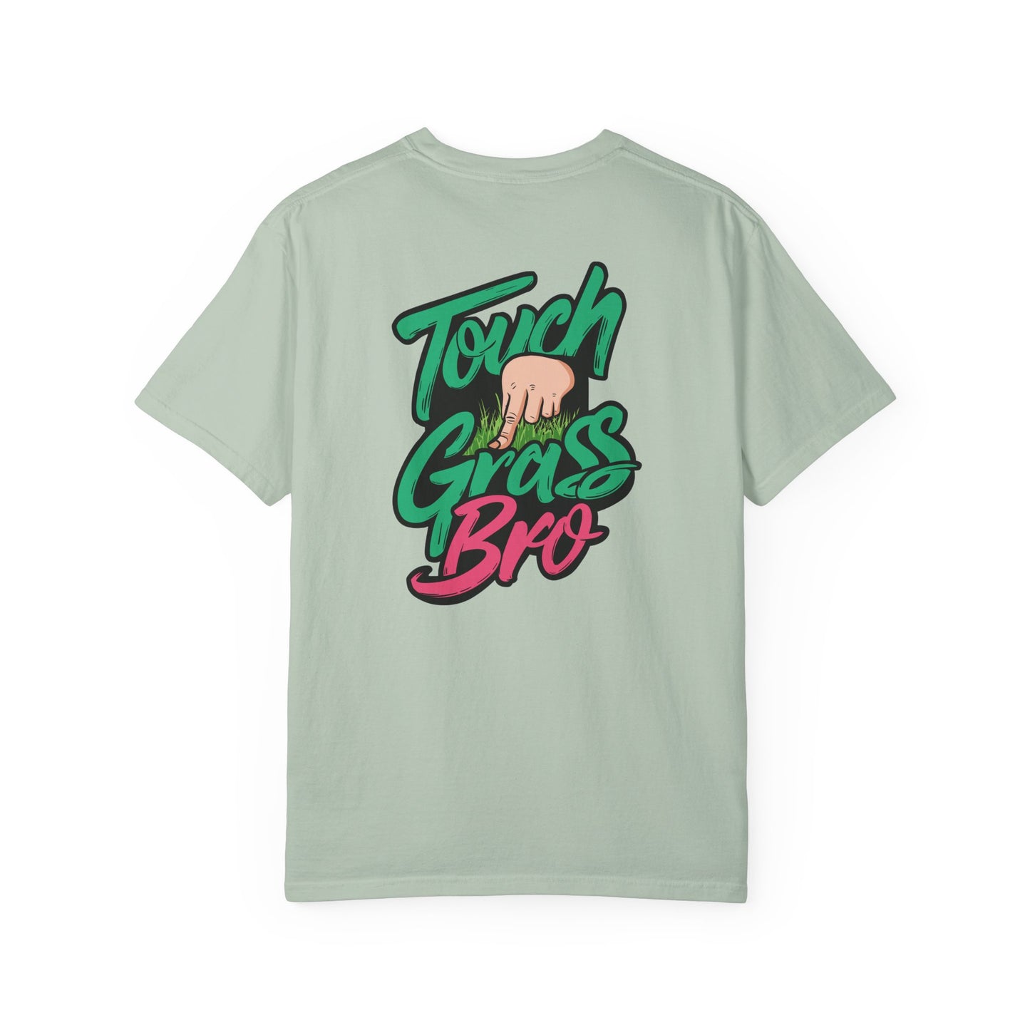 SoliVisk Touch Grass Bro Warning: May Cause Sudden Real-Life Interactions Unisex Comfort Colors Tee with Soft-Washed Sass and Chill Fit