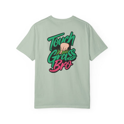 SoliVisk Touch Grass Bro Warning: May Cause Sudden Real-Life Interactions Unisex Comfort Colors Tee with Soft-Washed Sass and Chill Fit