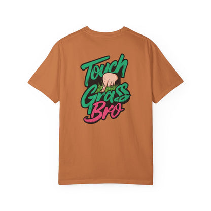 SoliVisk Touch Grass Bro Warning: May Cause Sudden Real-Life Interactions Unisex Comfort Colors Tee with Soft-Washed Sass and Chill Fit
