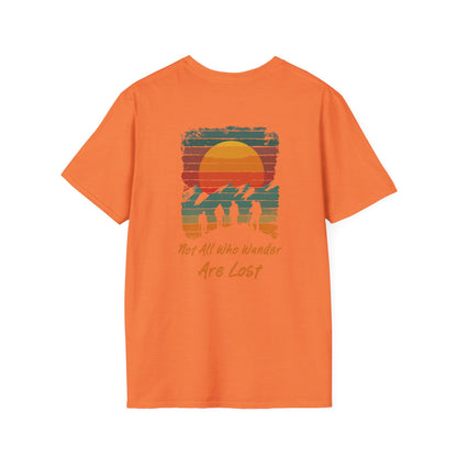 Not All Who Wander Are Lost" Unisex T-Shirt – Adventure-Inspired Graphic Tee for Travelers & Free Spirits