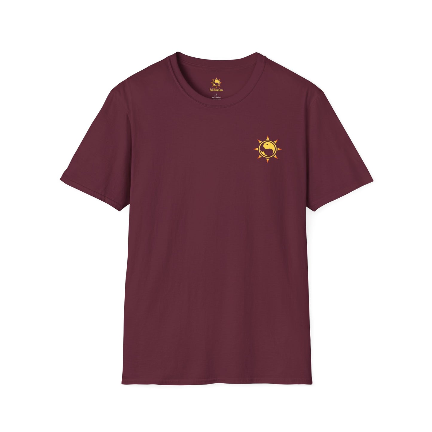 SoliVisk Coastal Collection – Māori Sun Burst Yellow Sea Turtle Unisex Graphic Tee Shirt