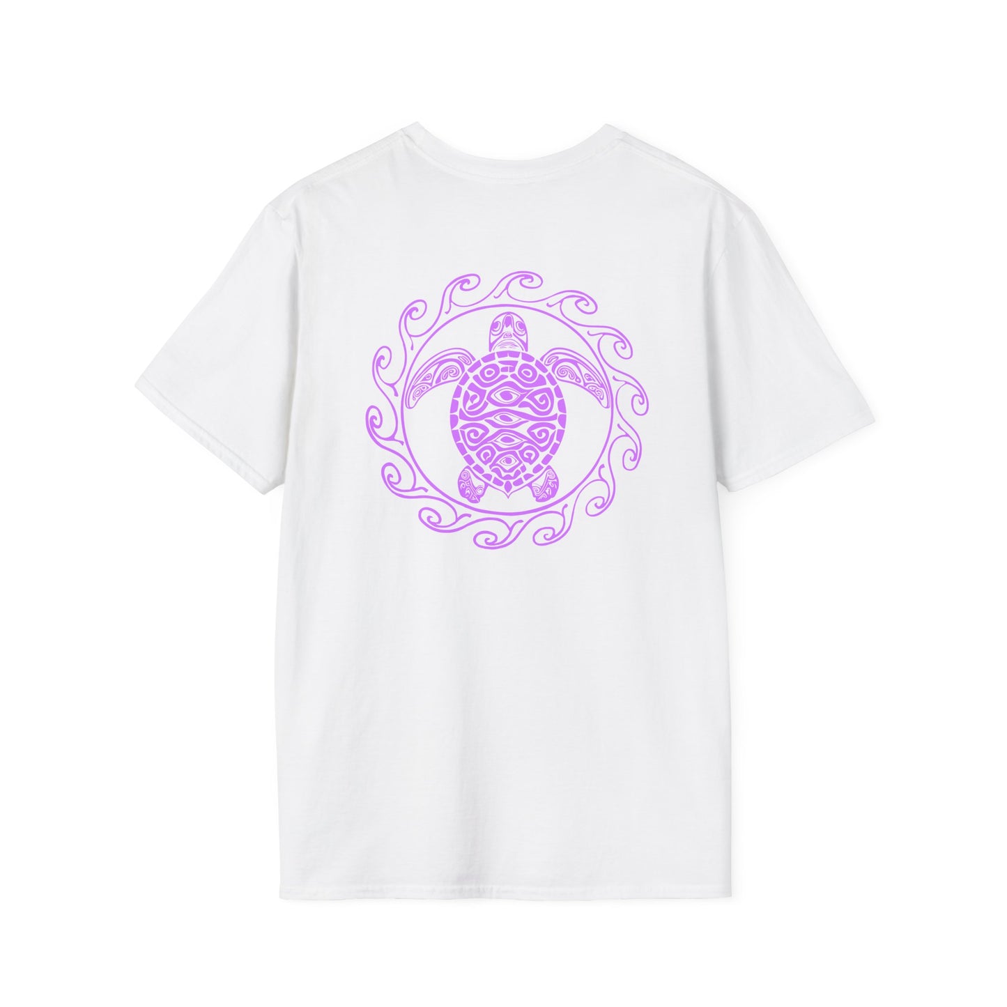 SoliVisk Coastal Collection – Māori Purple Sea Turtle Unisex Graphic Tee Shirt