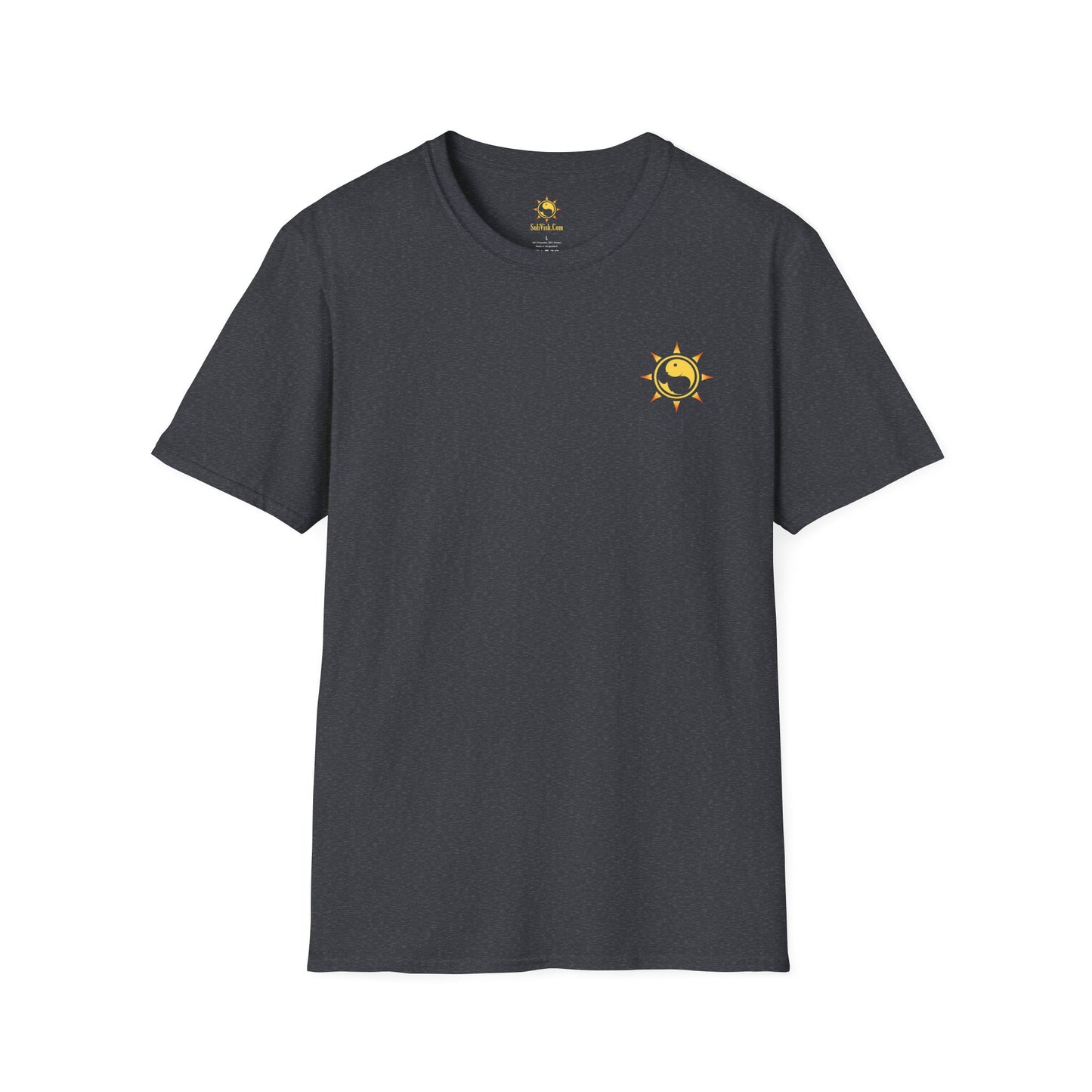 SoliVisk Coastal Collection – Māori Sun Burst Yellow Sea Turtle Unisex Graphic Tee Shirt