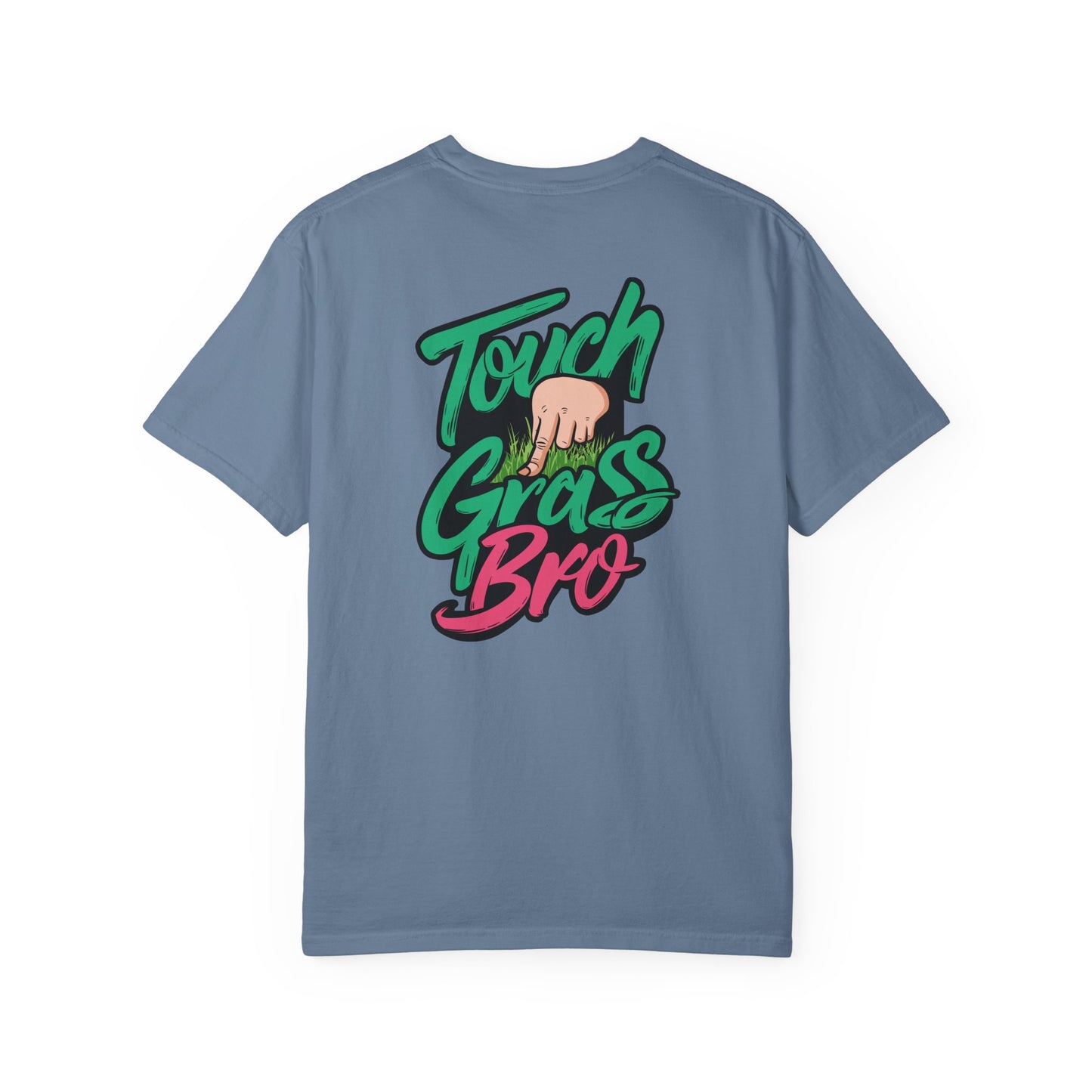 SoliVisk Touch Grass Bro Warning: May Cause Sudden Real-Life Interactions Unisex Comfort Colors Tee with Soft-Washed Sass and Chill Fit