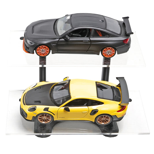 1/24 Scale 2 Tier Acrylic Model Car Display Stand for Diecast and Plastic Models