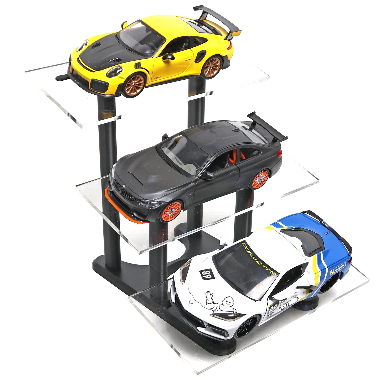 1/24 Scale 3 Tier Acrylic Model Car Display Stand Made in USA