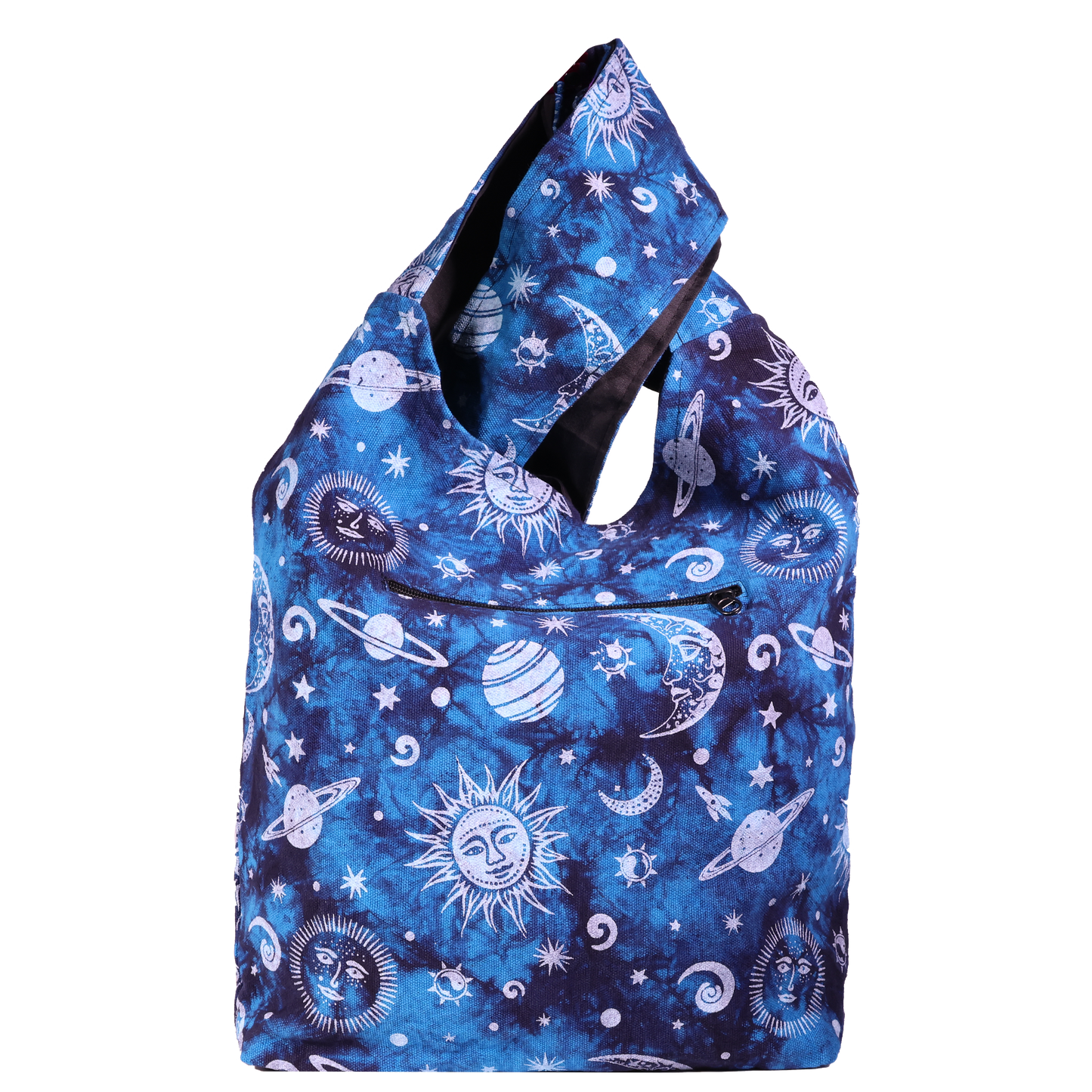 SoliVisk Sun Moon & Stars Celestial Crossbody Bucket Bag