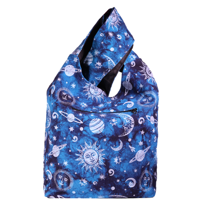 SoliVisk Sun Moon & Stars Celestial Crossbody Bucket Bag