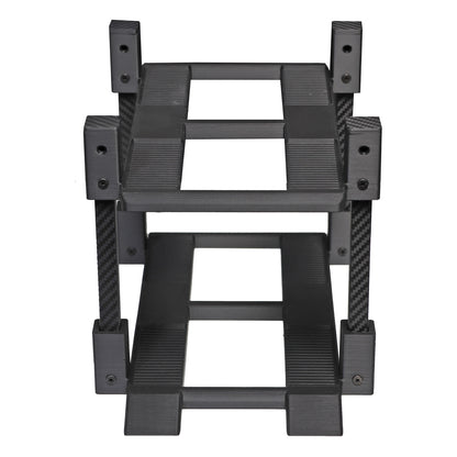 1/18 Scale Modular 4 Post Model Car Display Stand with Carbon Fiber Accents
