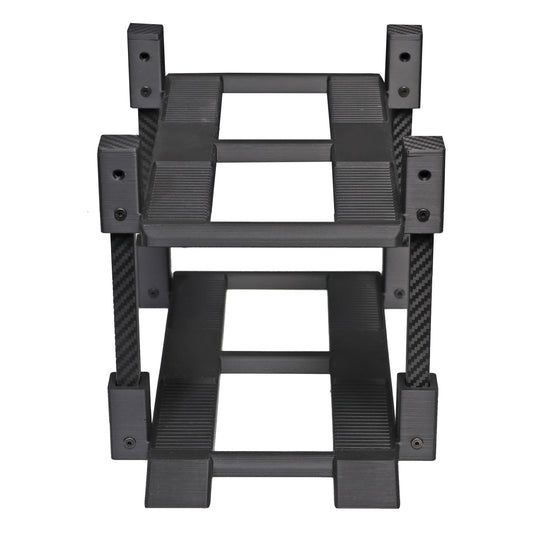 1/18 Scale Modular 4 Post Model Car Display Stand with Carbon Fiber Accents