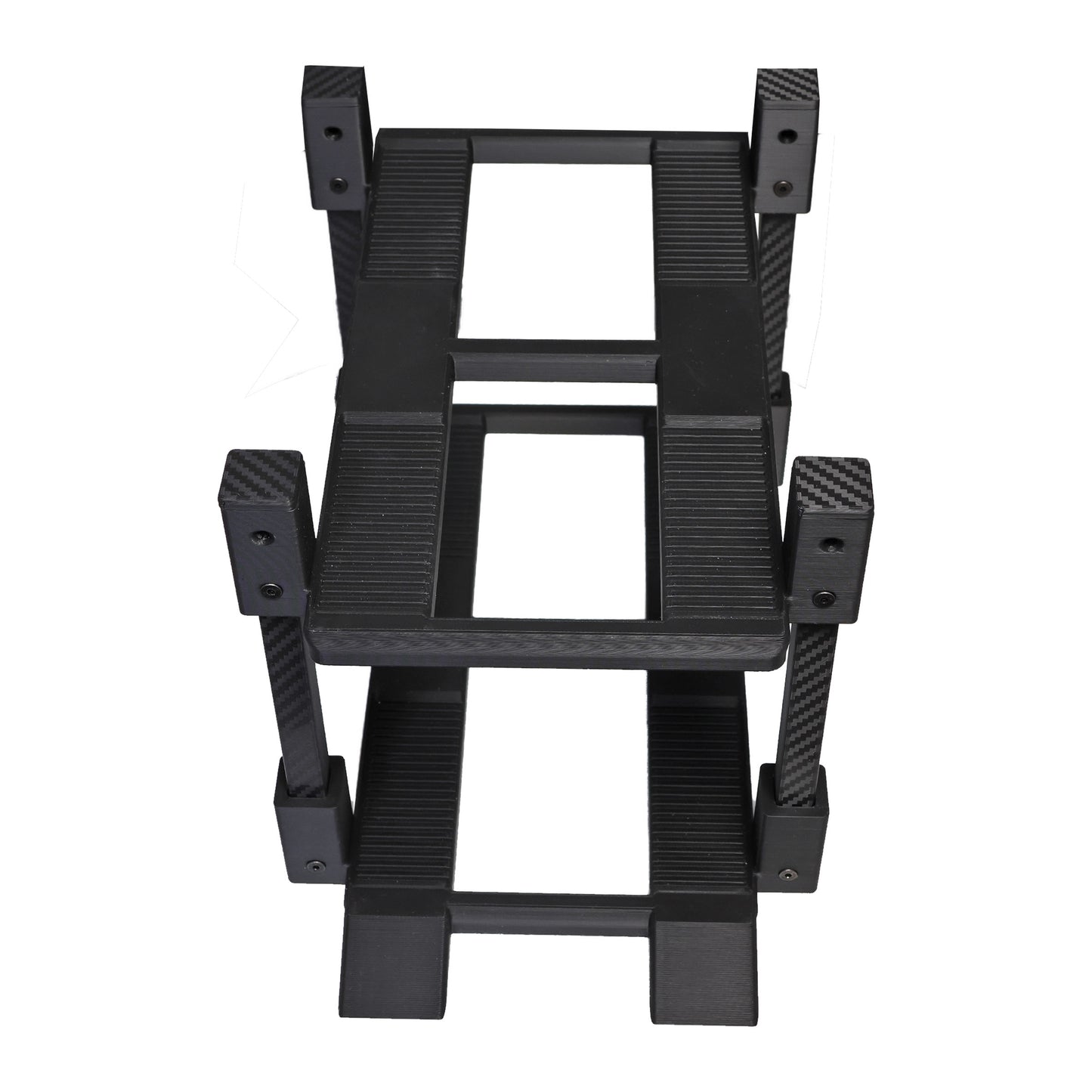 1/18 Scale Modular 4 Post Model Car Display Stand with Carbon Fiber Accents