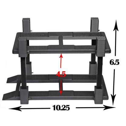 1/18 Scale Modular 4 Post Model Car Display Stand with Carbon Fiber Accents