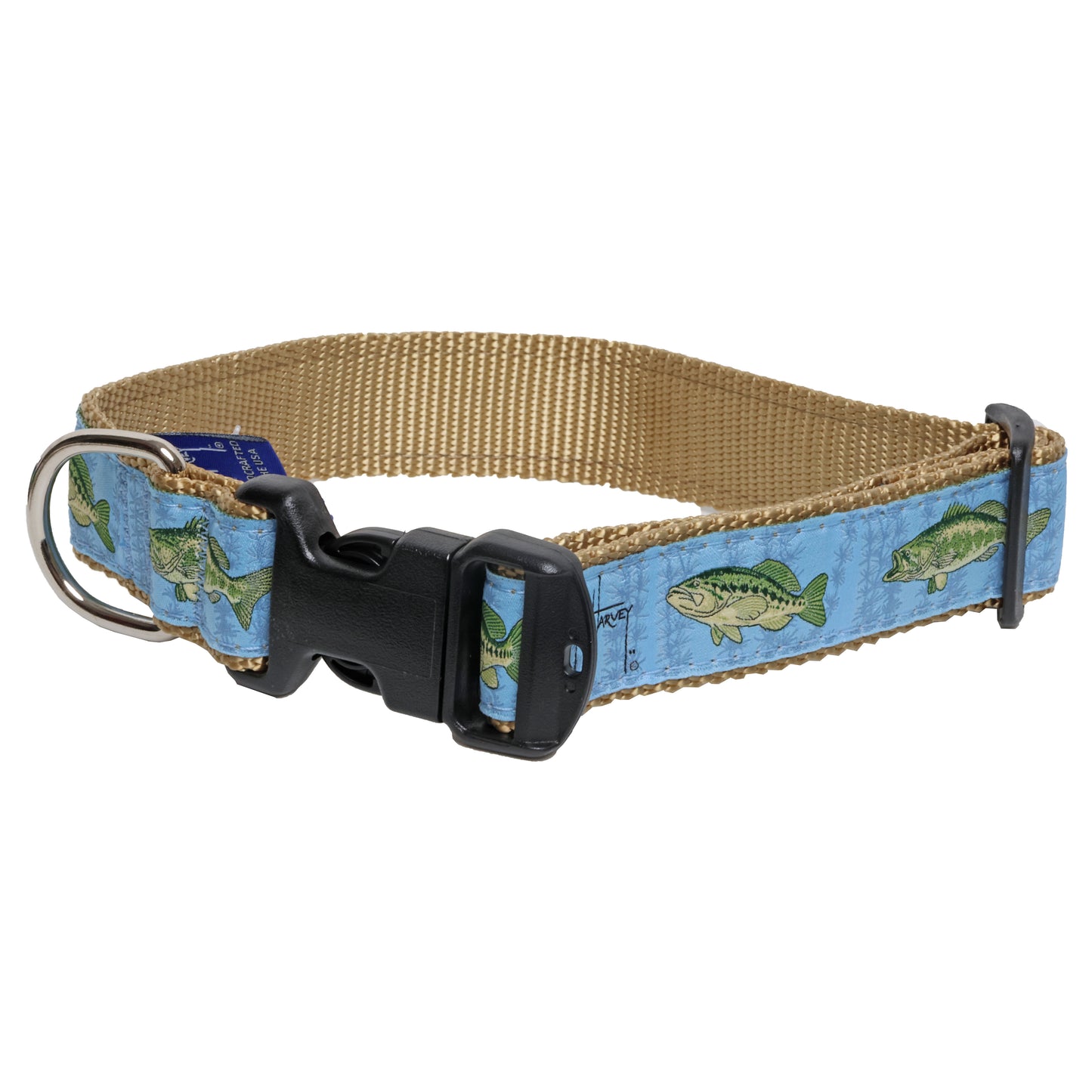 Guy Harvey Freshwater Largemouth Bass Dog Collar