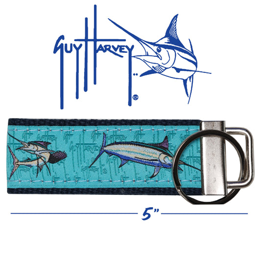 Guy Harvey Billfish Collage Key Ring