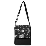 SoliVisk Sun, Moon and Stars Celestial Flap Over Messenger Bags