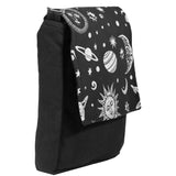 SoliVisk Sun, Moon and Stars Celestial Flap Over Messenger Bags