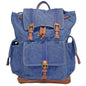 Men’s Blue Canvas Laptop School Backpack  15” Computer Bag