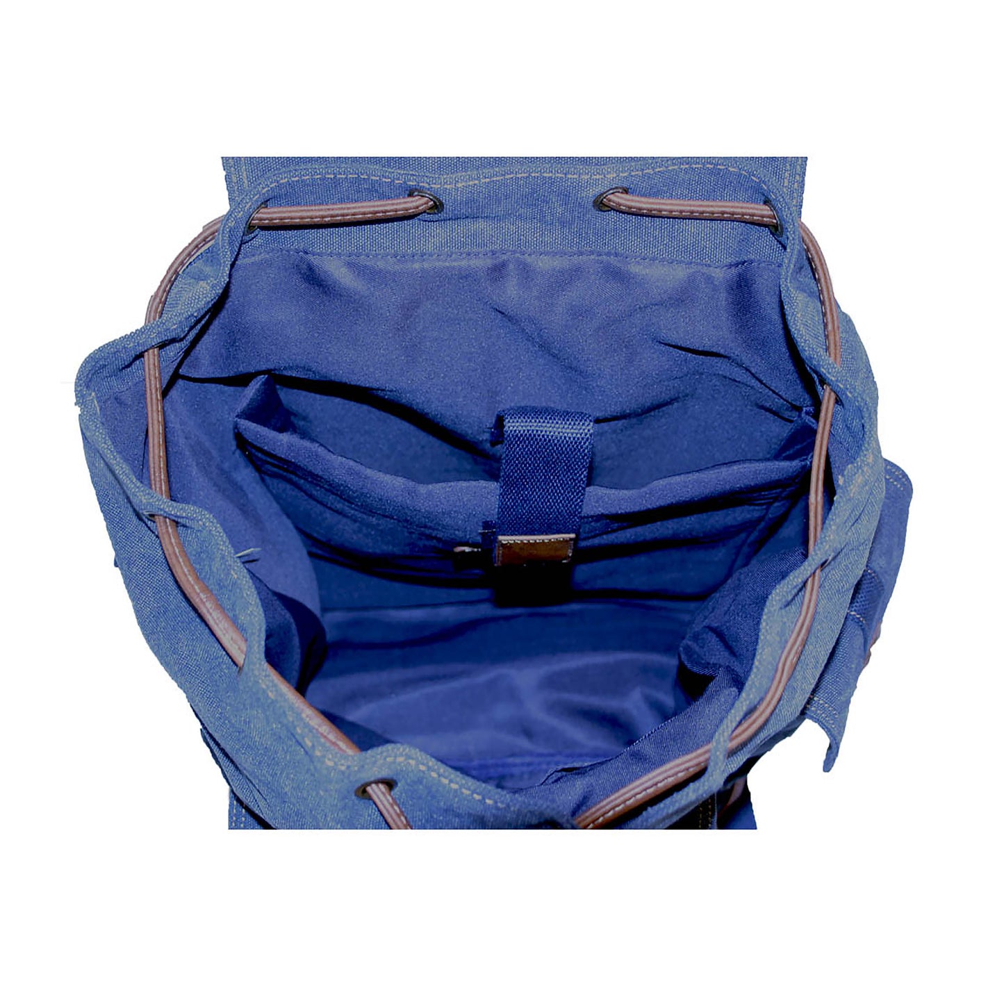 Men’s Blue Canvas Laptop School Backpack  15” Computer Bag