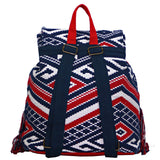 Boho Red, White and Blue Backpack