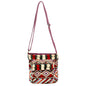 Hippie Chick Purple Tribal Crossbody Passport Bag
