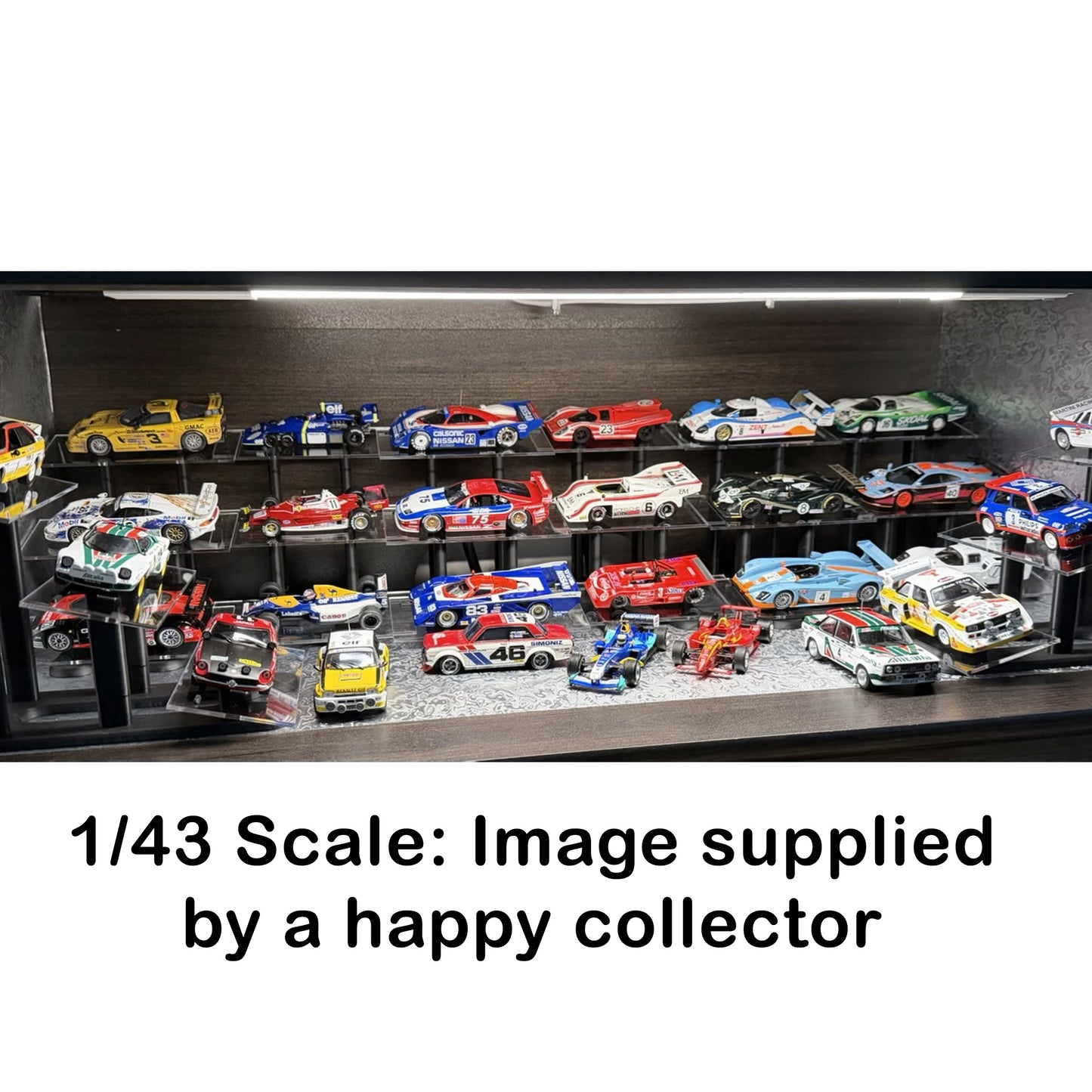 1:43 Scale Diecast Model Car Display Stand 3 Tier Acrylic