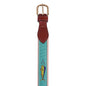 SoliVisk Dolphin Ballyhoo and Bait Mens Leather Tab Belt