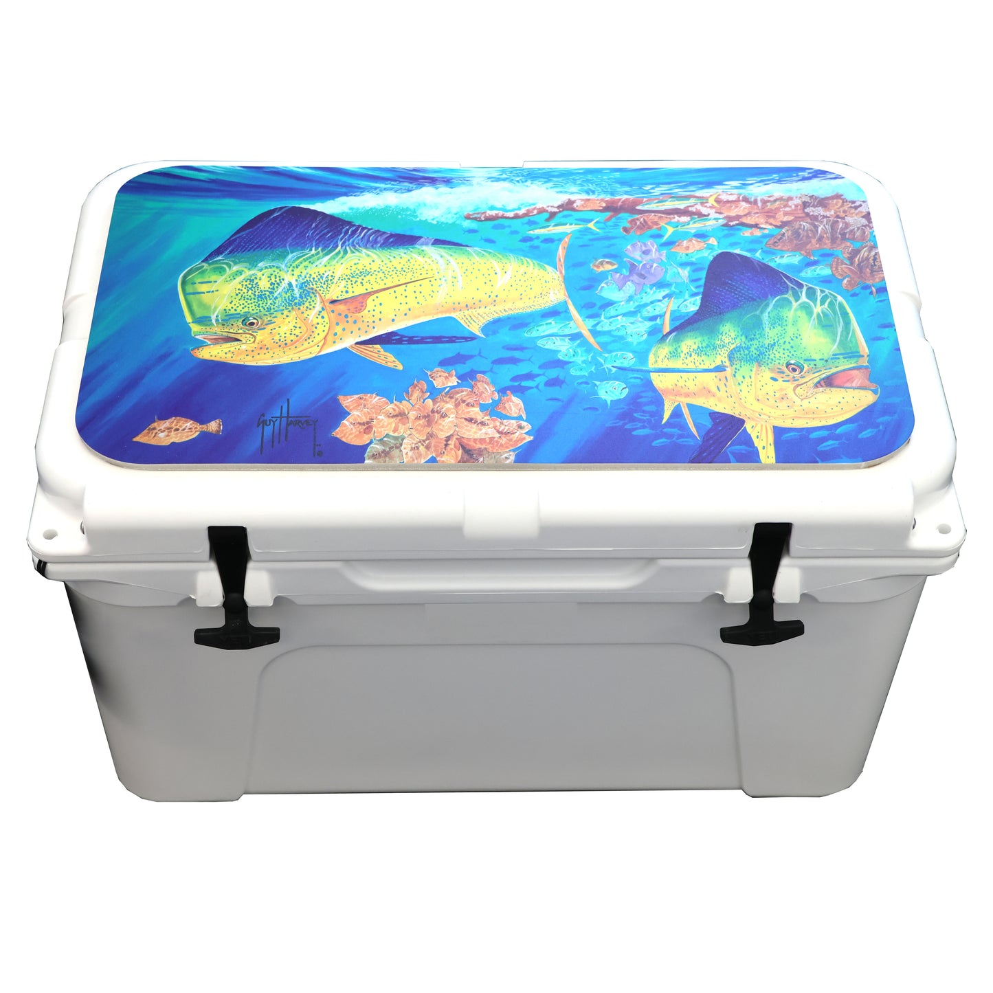 Guy Harvey Cooler Mat EVA Foam Deck Pad Fits Yeti Tundra 45 without wheels  Non-Slip, Marine Grade
