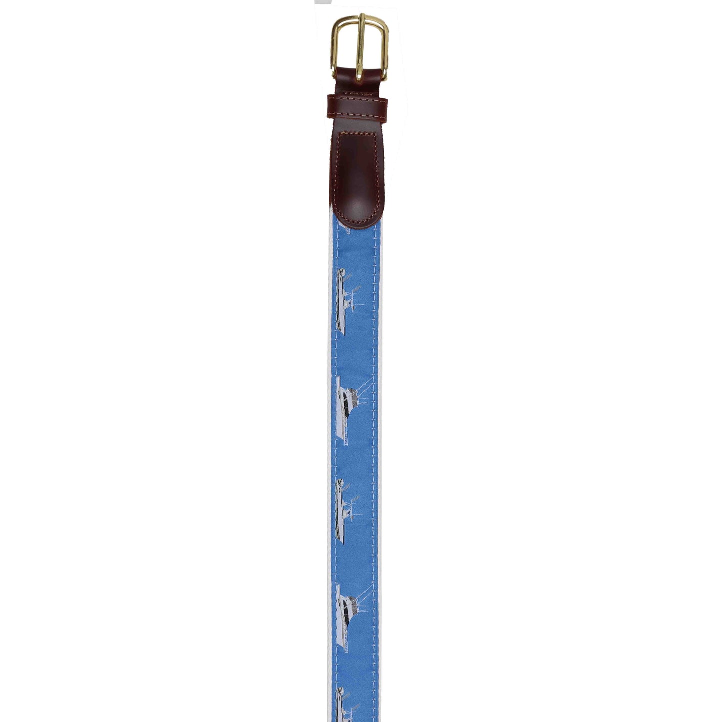 Solivisk Men’s Saltwater Sport Fishing Boat Nautical Leather Tab Canvas Belt – USA Made