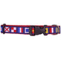 A to Z Nautical Flags Navy Dog Collars