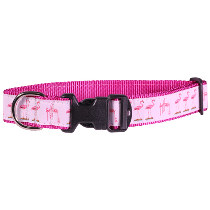Guy Harvey Pink Flamingo Dog Collar