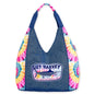 Guy Harvey Tie Dye and Denim Classic Blue Marlin Tote Bag
