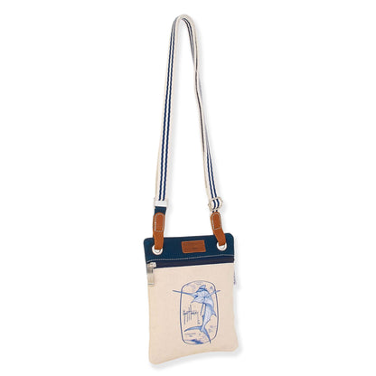 Guy Harvey Juliet Small Crossbody Bag with Leather Accents