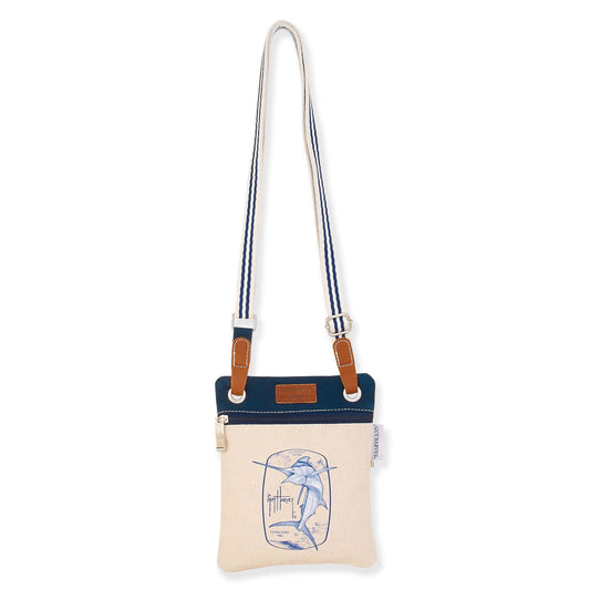 Guy Harvey Juliet Small Crossbody Bag with Leather Accents