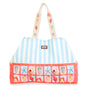 Guy Harvey Sea Scape Large Striped Shoulder Tote Bag