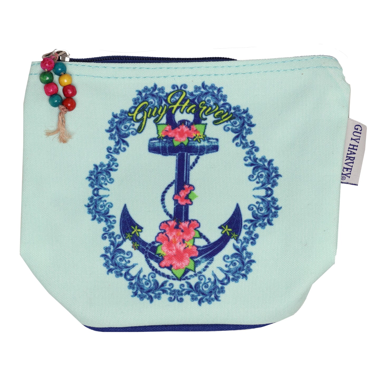 Tropical Treasures by Guy Harvey Makeup & Travel Bag with Ocean Inspired Prints