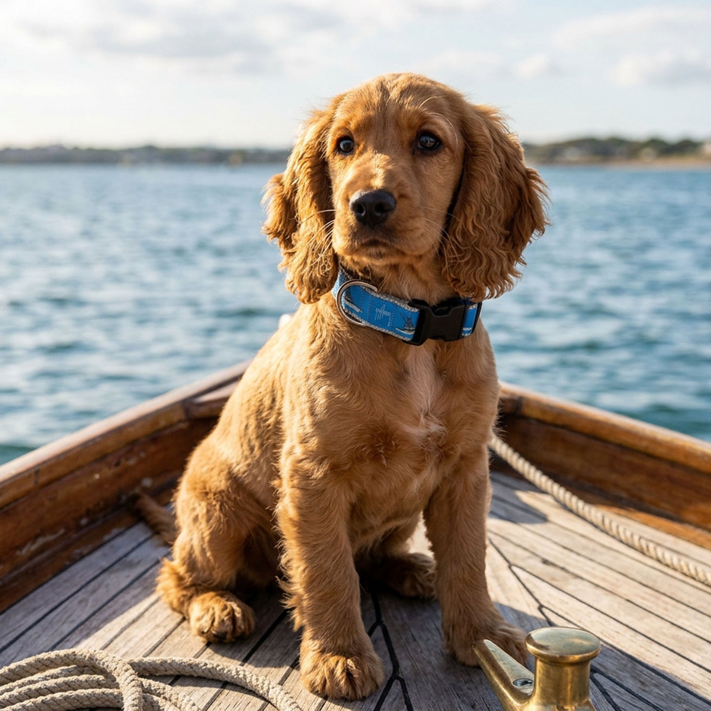 Guy Harvey Sportfisher Boat Dog Collar