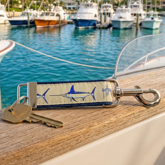 Guy Harvey Grand Slam Keyring with Heavy Duty Snap Hook
