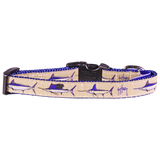 Guy Harvey Grand Slam Blue Marlin Dog Collar - Stylish Marine-Inspired Pet Accessory