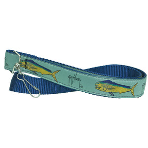 Guy Harvey Seafoam Dolphin Key Chain Lanyard