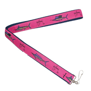 Guy Harvey Pink Marlin Key Chain Lanyard